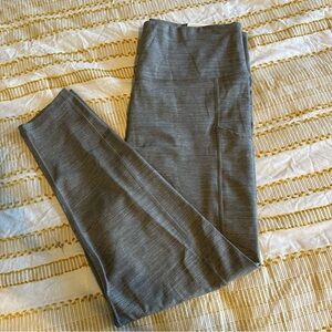 Aerie Everything Leggings Gray/Taupe High-Waisted with Pockets!